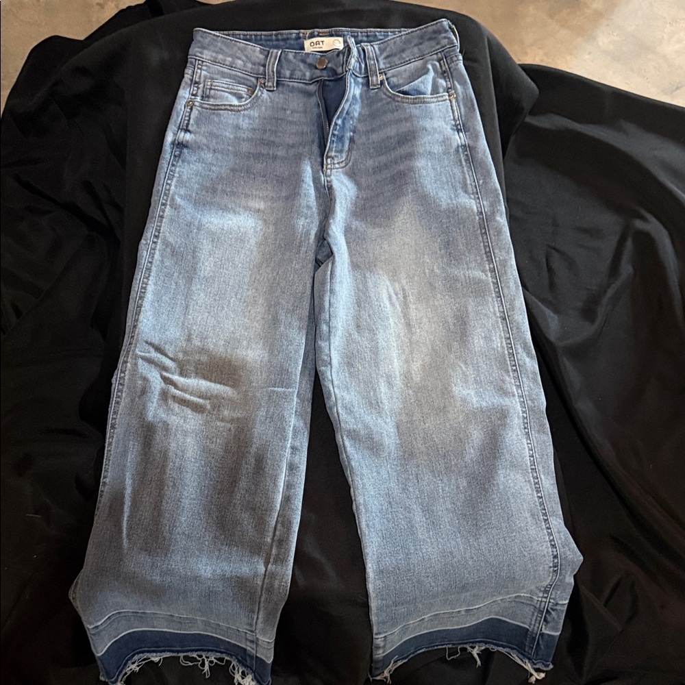 OAT JEANS- Light Blue Wide Leg for Women